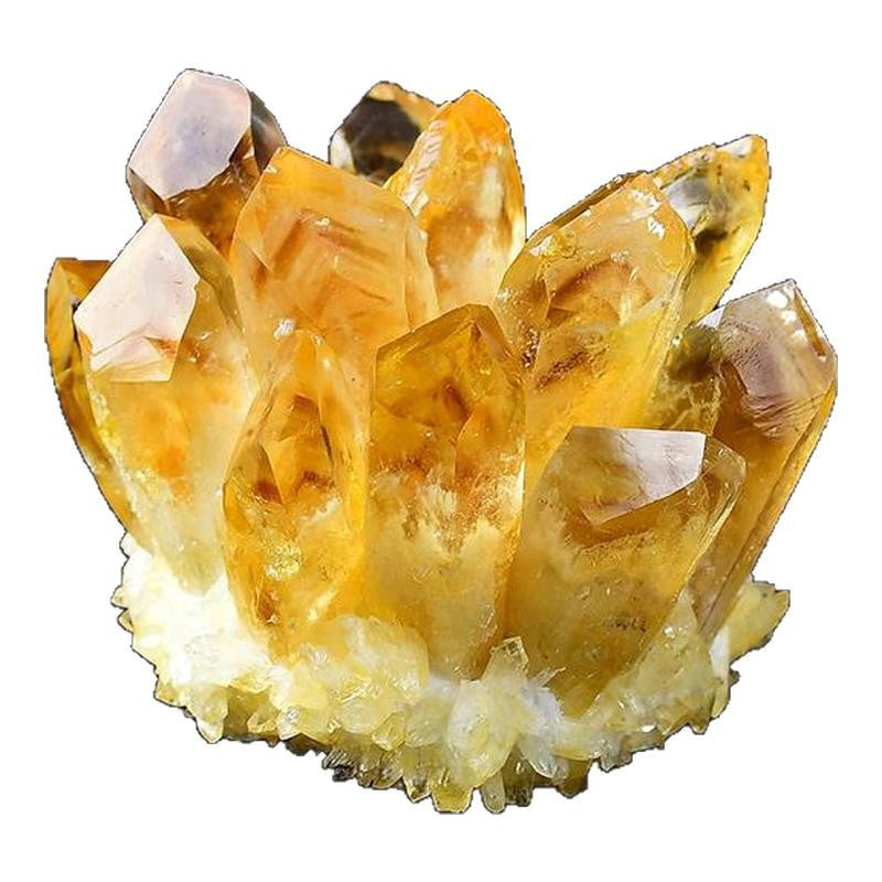 Citrine Crystal Cluster | Genuine Yellow Quartz Mineral Specimen-whispercrystal-best-crystal-store-shop-online