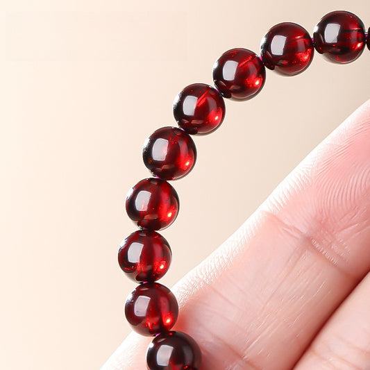 Garnet Crystal Bracelet | Natural Red Gemstone Bracelet