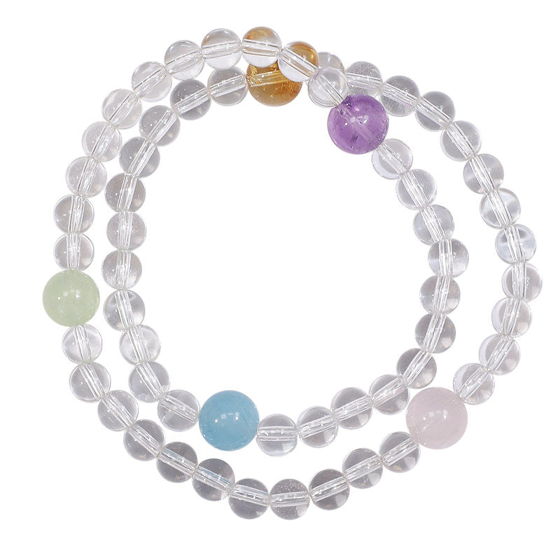 Natural Clear Quartz Wrap Bracelet