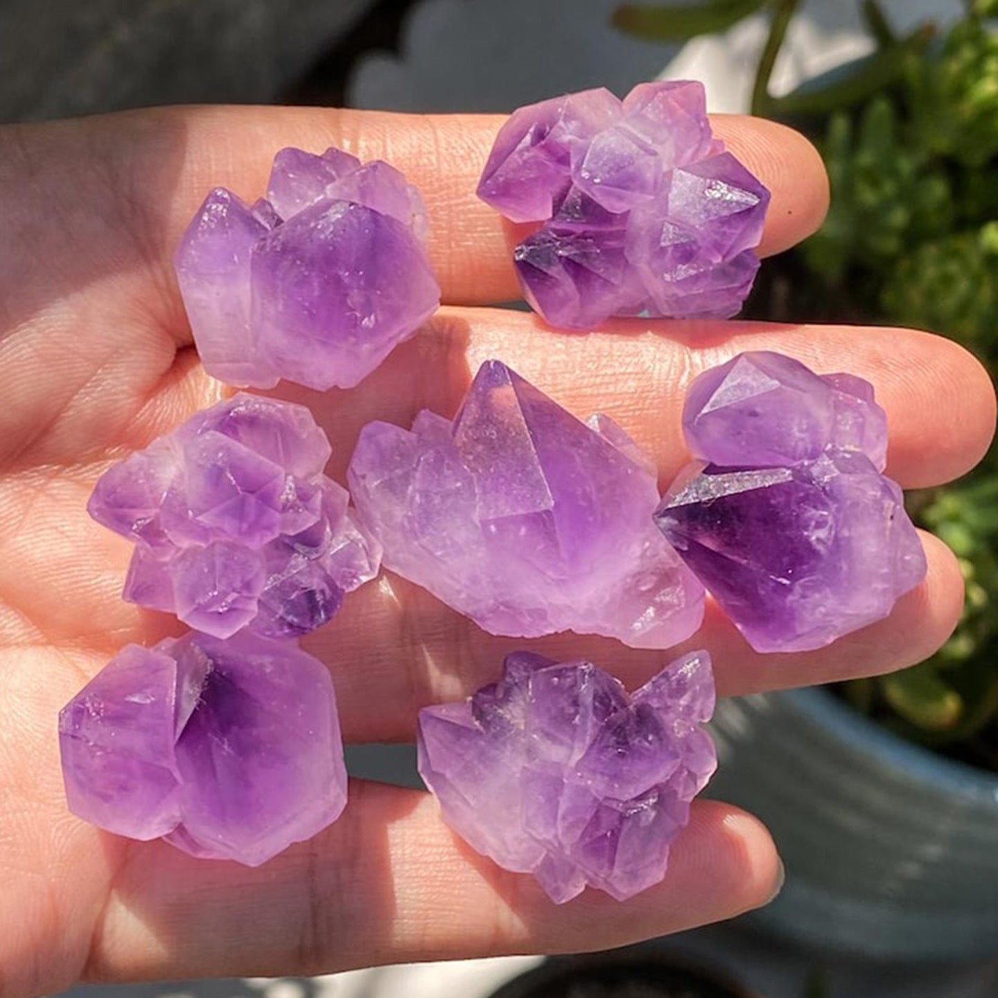Natural Amethyst Crystal Cluster