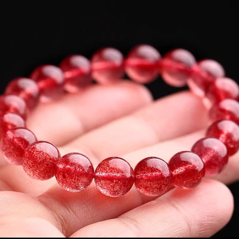 Premium Pigeon Blood Red Natural Strawberry Crystal
