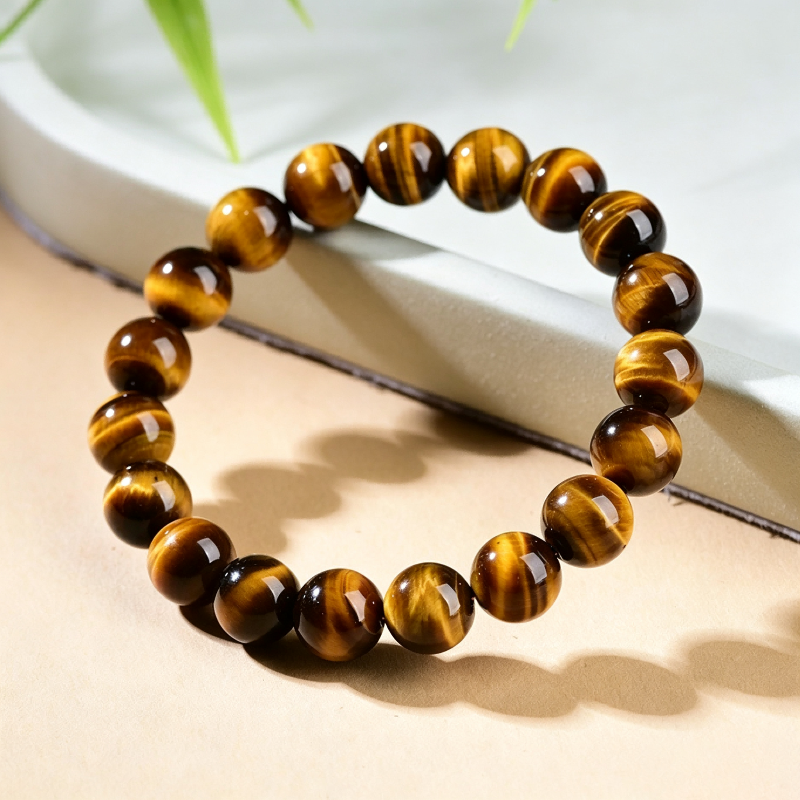 Whispercrystal Natural Tiger Eye Bracelet for Men & Women