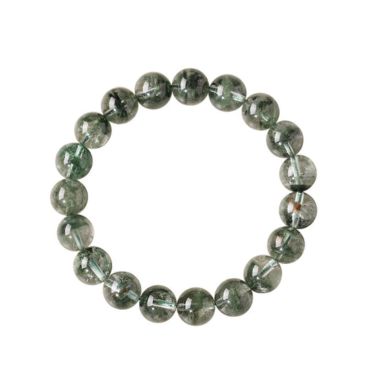 whispercrystal-Starlight_Green_Phantom_Round_Bead_Bracelet