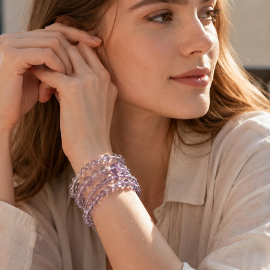 Natural Bolivian Amethyst Bracelet