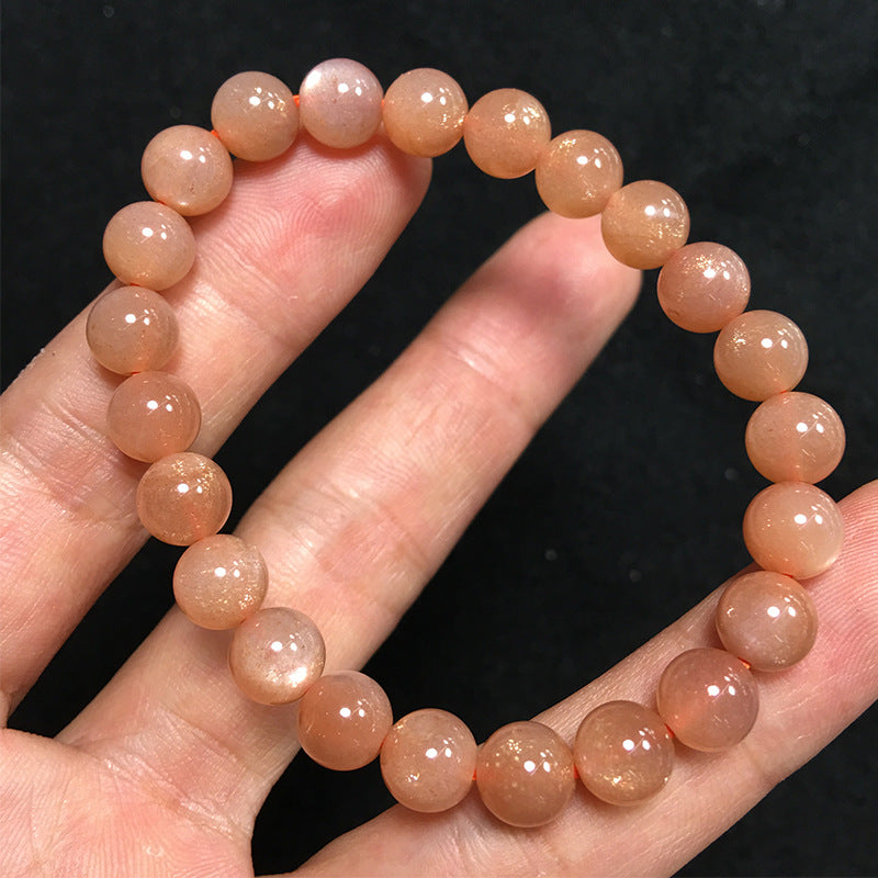 Natural Orange Moonstone Crystal Bracelet