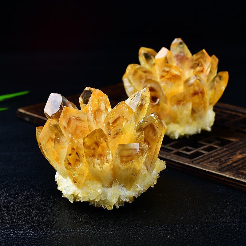 Citrine Crystal Cluster | Genuine Yellow Quartz Mineral Specimen-whispercrystal-best-crystal-store-shop-online