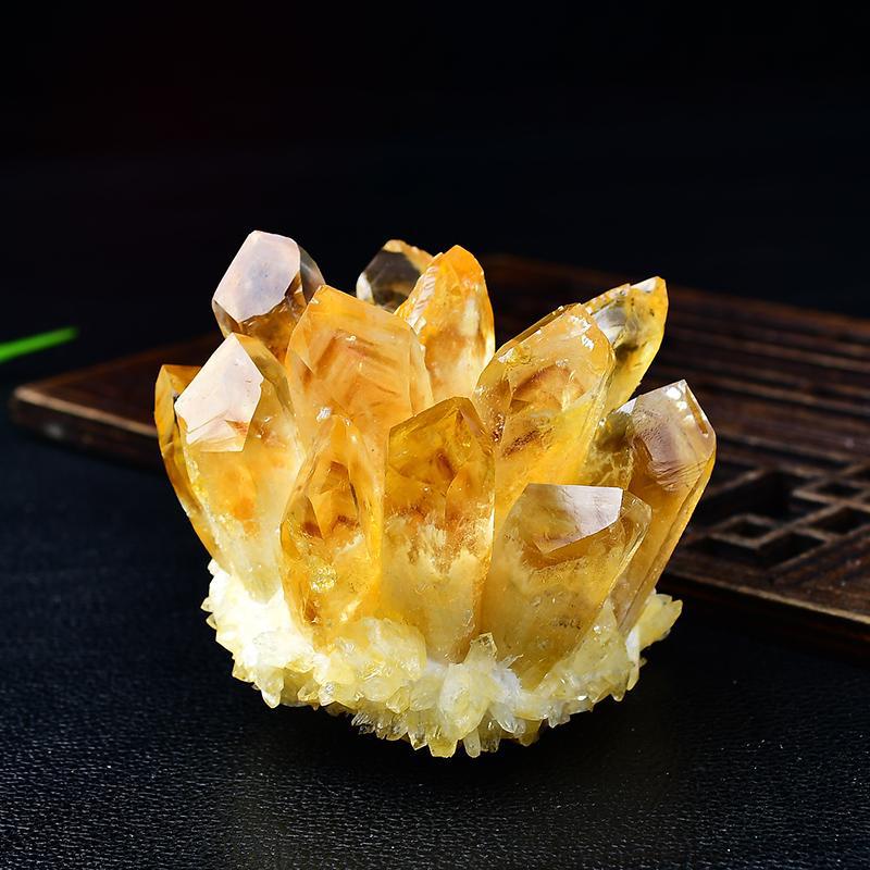 Citrine Crystal Cluster | Genuine Yellow Quartz Mineral Specimen-whispercrystal-best-crystal-store-shop-online