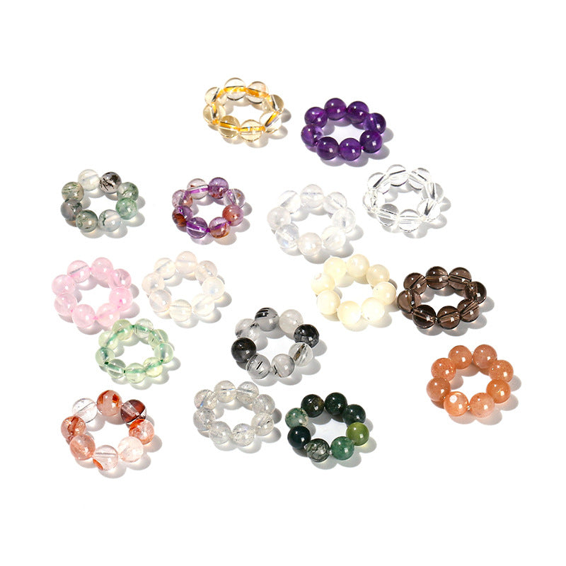Crystal Bead Ring Spacer DIY Parts whispercrystal shop online