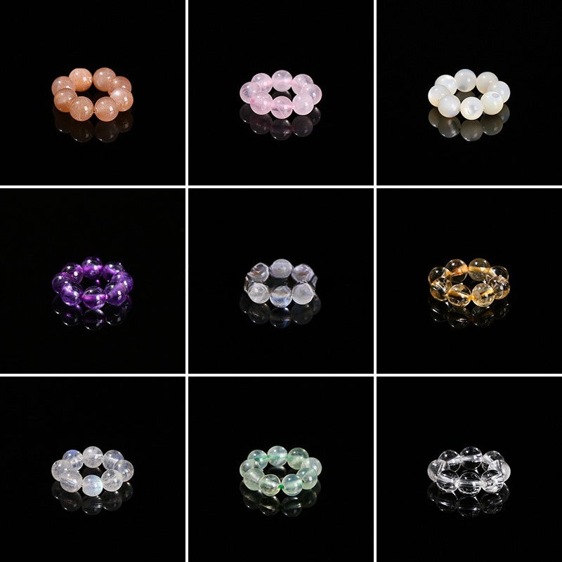 Crystal Bead Ring Spacer DIY Parts whispercrystal shop online
