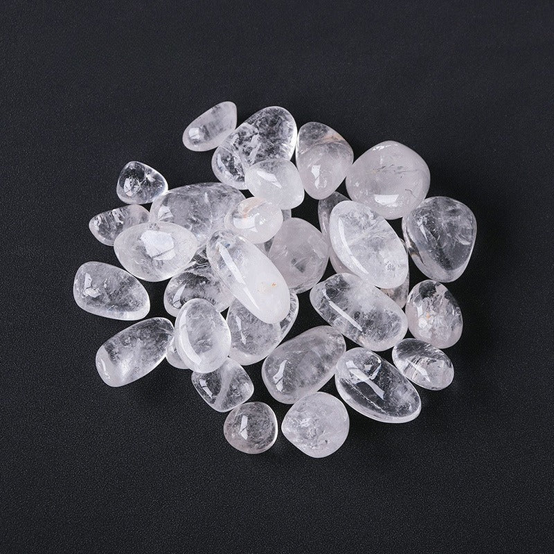 Healing Stones & Crystals Set | 5 Natural Tumbled Gemstones  5 natural tumbled gemstones: Clear Quartz, Tiger's Eye, Black Obsidian, Smoky Quartz, and Howlite.