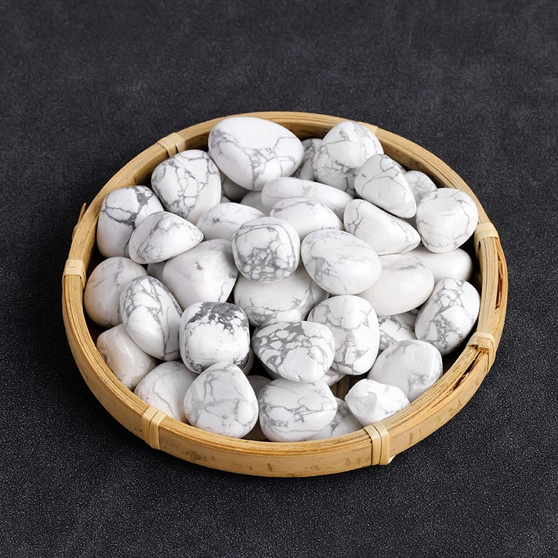 Healing Stones & Crystals Set | 5 Natural Tumbled Gemstones  5 natural tumbled gemstones: Clear Quartz, Tiger's Eye, Black Obsidian, Smoky Quartz, and Howlite.
