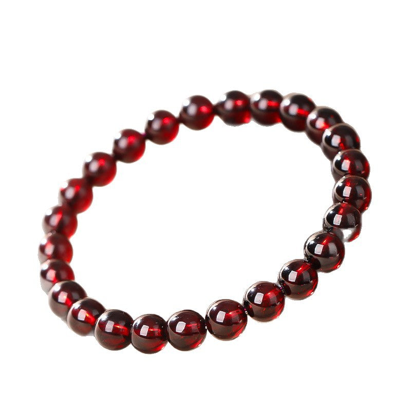 January Birthstone Garnet Bracelet | Handmade Gemstone Jewelry