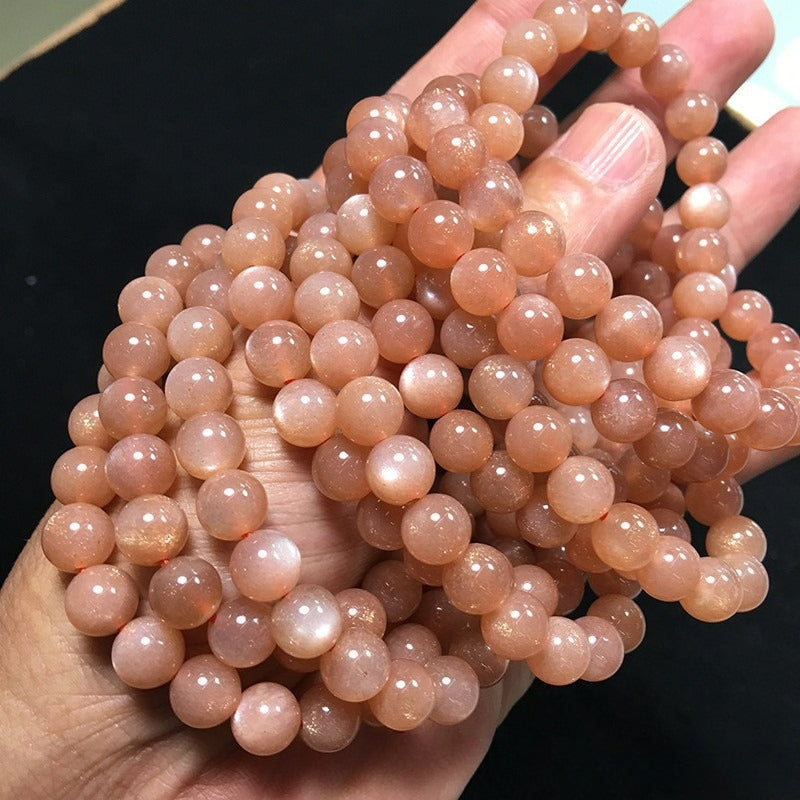Minimalist • Elegant • Everyday Luxury Orange Moonstone crystal bracelet