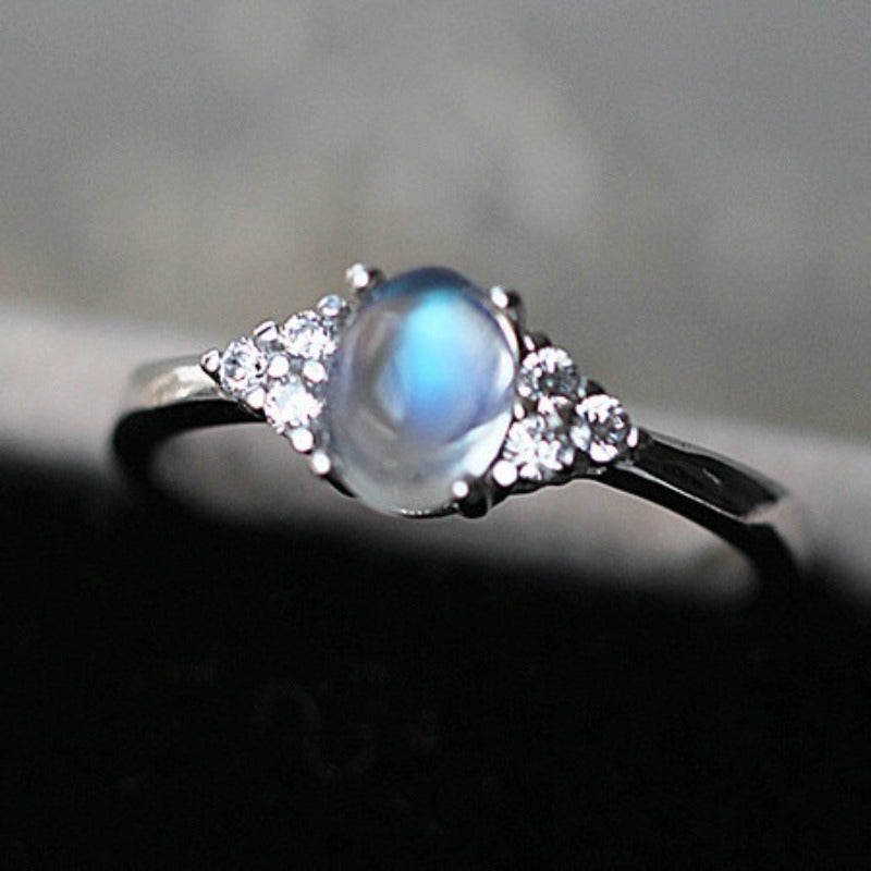 Moonstone Ring | Adjustable June Birthstone Jewelry