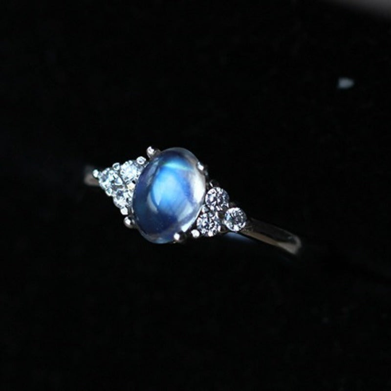 Natural Moonstone Adjustable Ring | WhisperCrystal