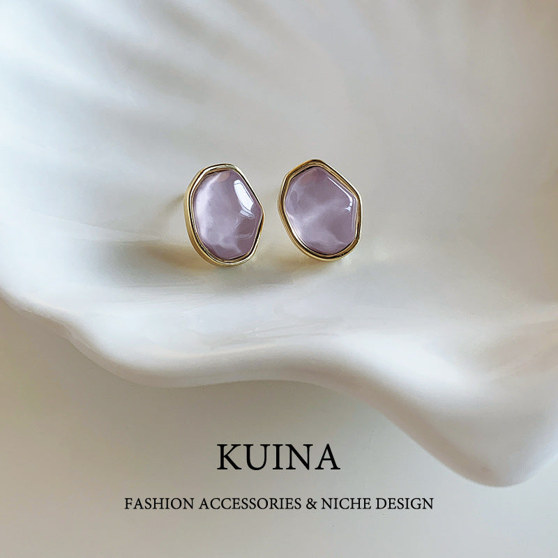 Luxury Purple Statement Earrings