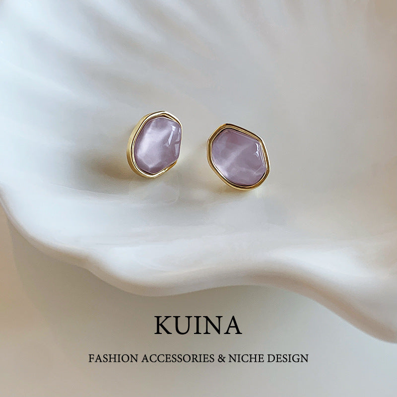 Luxury Purple Statement Earrings