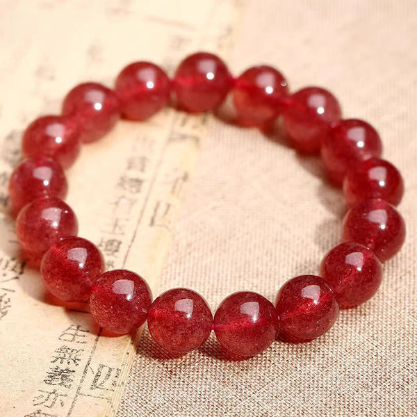 Premium Pigeon Blood Red Natural Strawberry Crystal