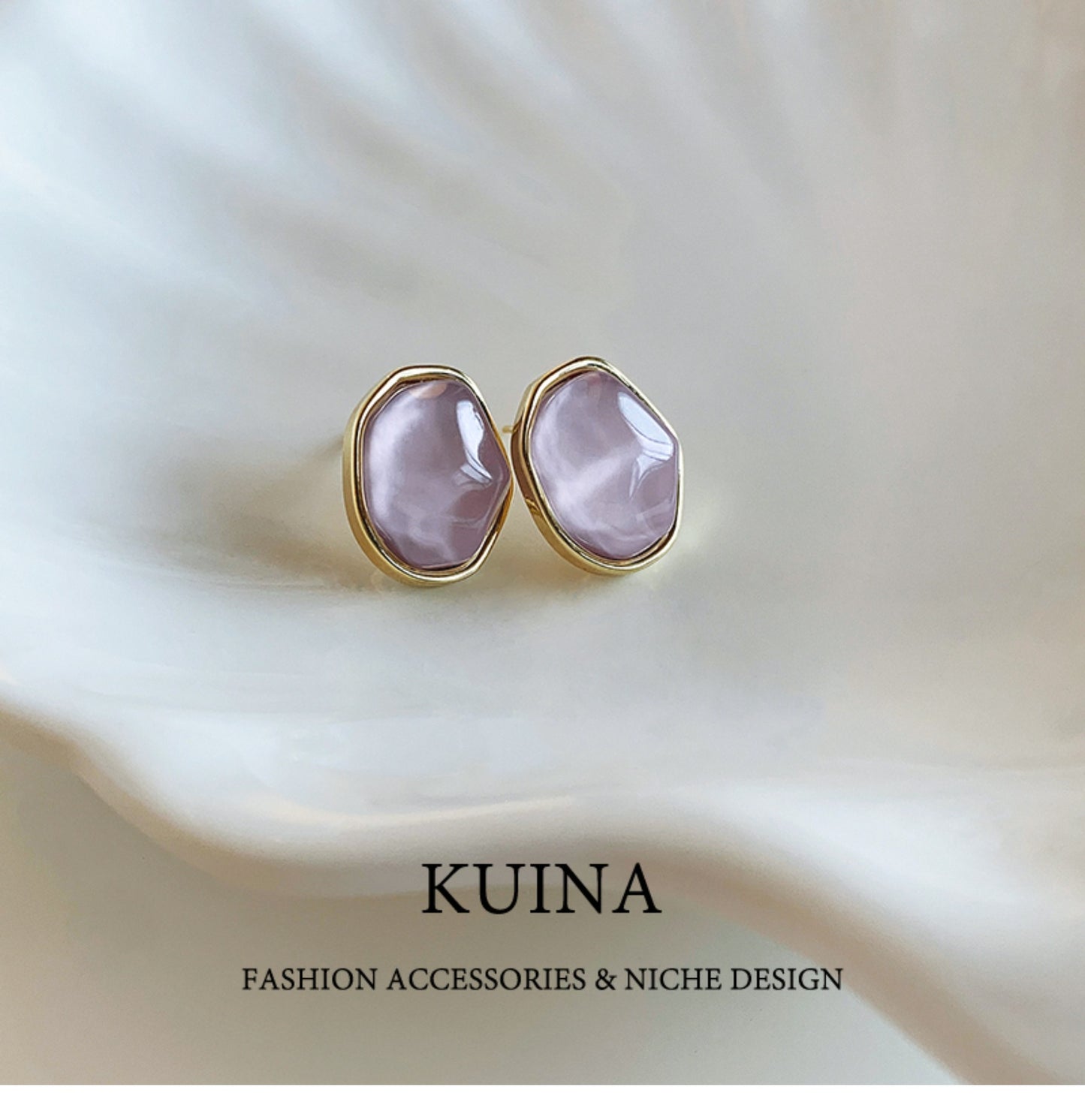 Luxury Purple Statement Earrings