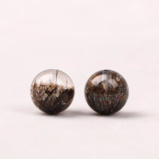 Black Rutilated Super Seven Single Beads