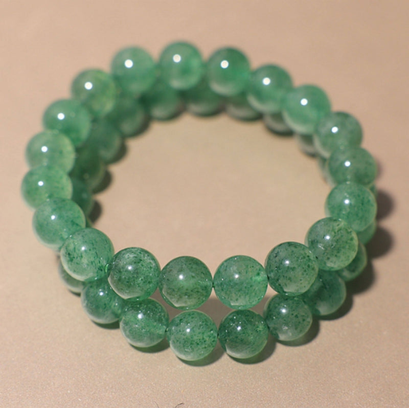 Natural Green Strawberry Quartz Bracelet