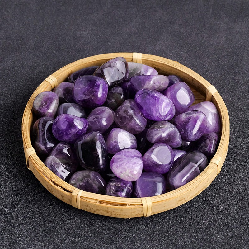 WhisperCrystal™ Healing Stones & Crystals Group A featuring five natural polished tumbled gemstones Dream Amethyst