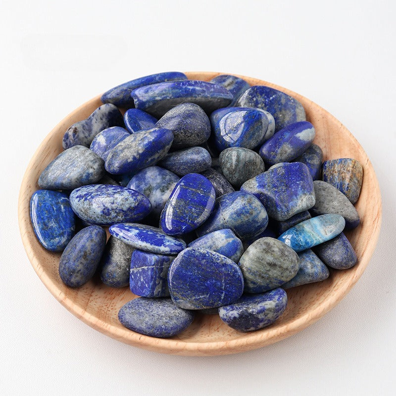 WhisperCrystal™ Healing Stones & Crystals Group A featuring five natural polished tumbled gemstones  Lapis Lazuli