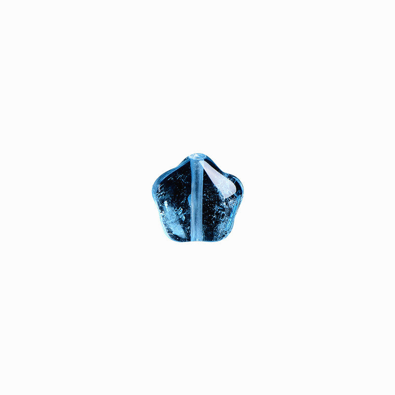 WhisperCrystal™ Natural Blue Topaz Star Beads – Faceted Ice-Clear Gemstone Charms for DIY Jewelry | Pre-Drilled 