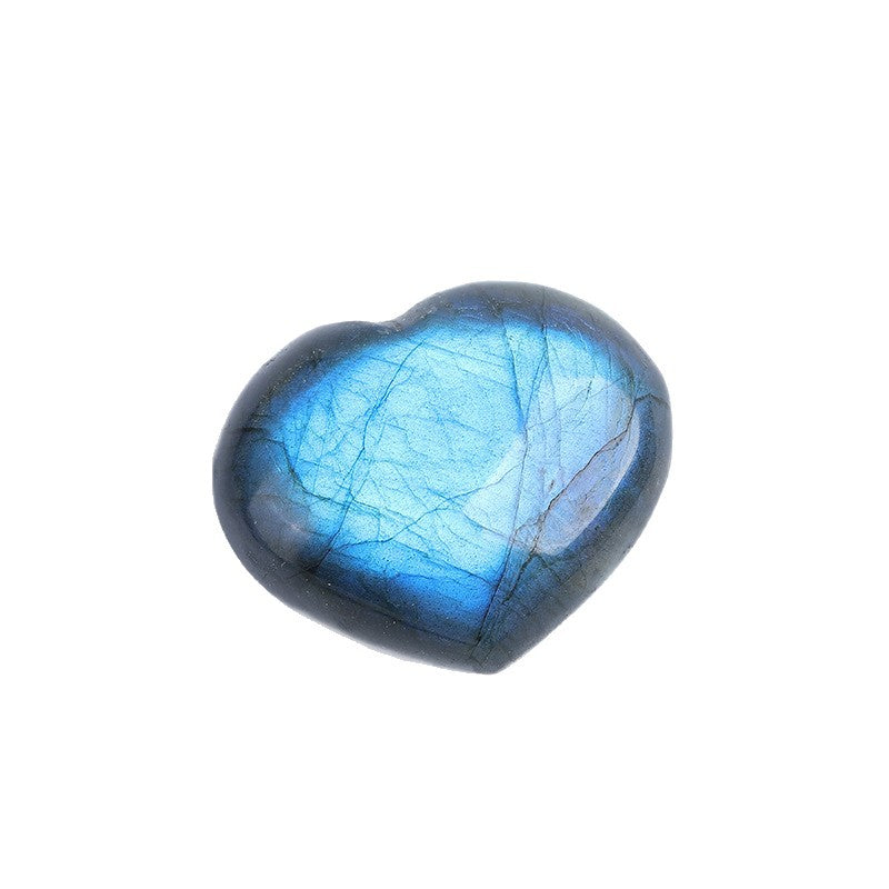 WhisperCrystal Natural Labradorite Heart | Genuine Blue Flash Crystal Stone best shop near me