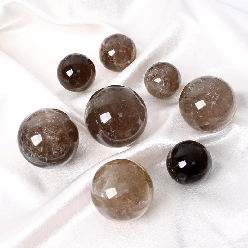 WhisperCrystal™ Natural Smoky Quartz Crystal Sphere