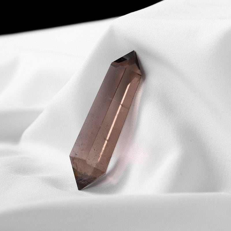 WhisperCrystal™ Unique Smoky Quartz Double Terminated Crystal Point | 4–6cm