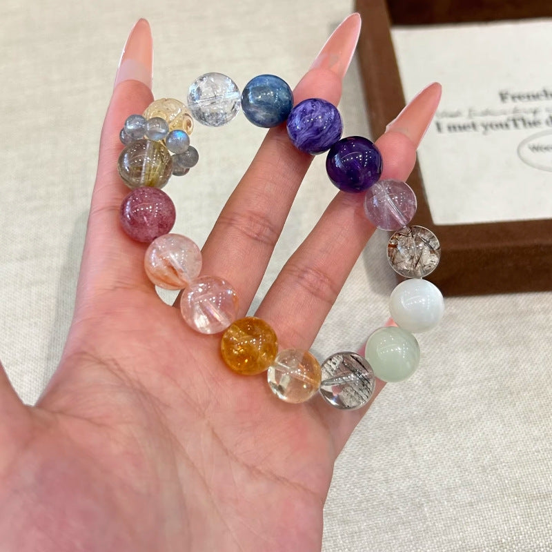 Embrace Positive Energy with Our Natural Multi-Gemstone Bracelet

