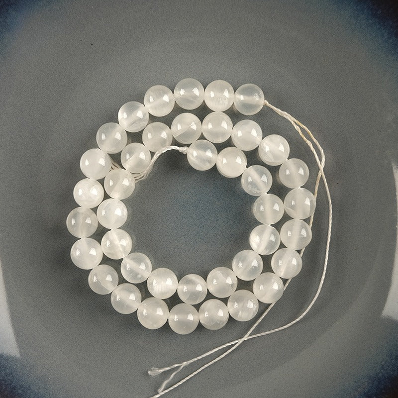 Selenite Round Beads For DIY Bracelets, Necklaces & Jewelry Making