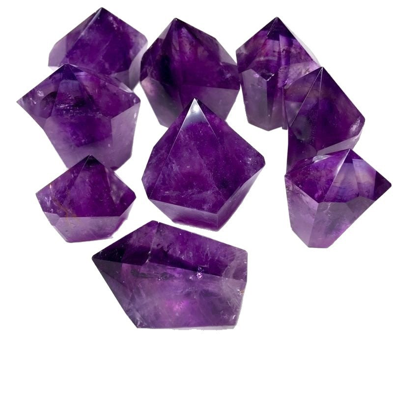 whisperCrystal-Amethyst Crystal Tower Double Point | Polished Purple Quartz Generator 