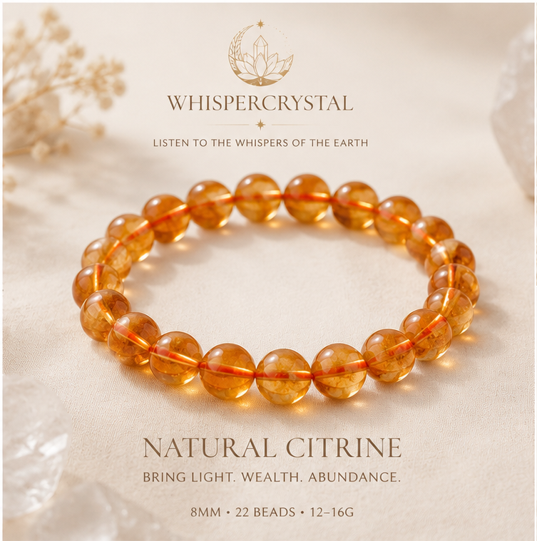 Natural Citrine Crystal for Wealth Manifestation