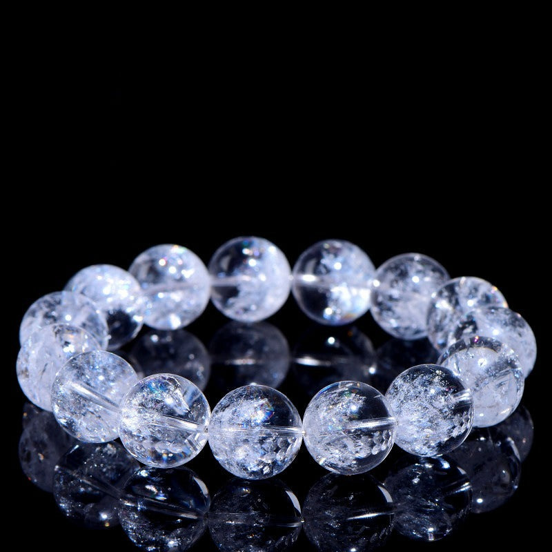 Natural Himalayan Rainbow Clear Quartz Bracelet